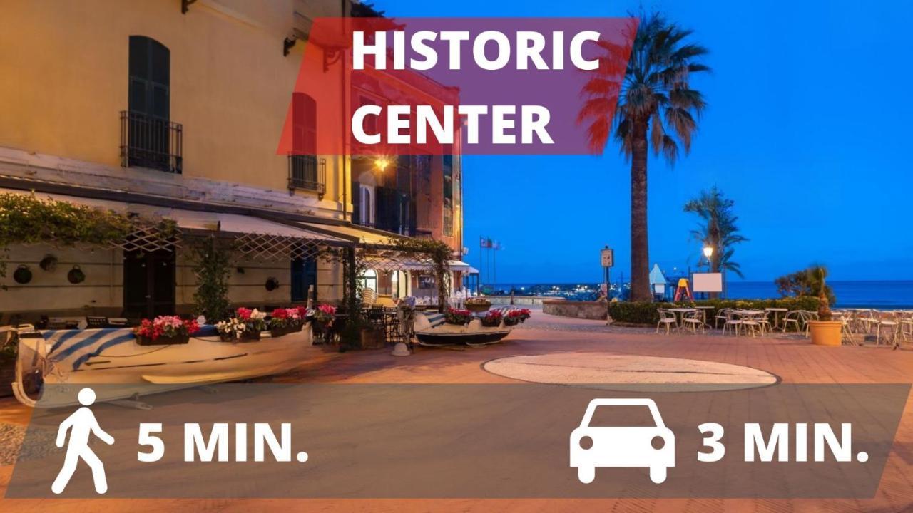 Vista Mare & 300Mt Da Spiaggia Con Freeparking E Ac Laigueglia Buitenkant foto